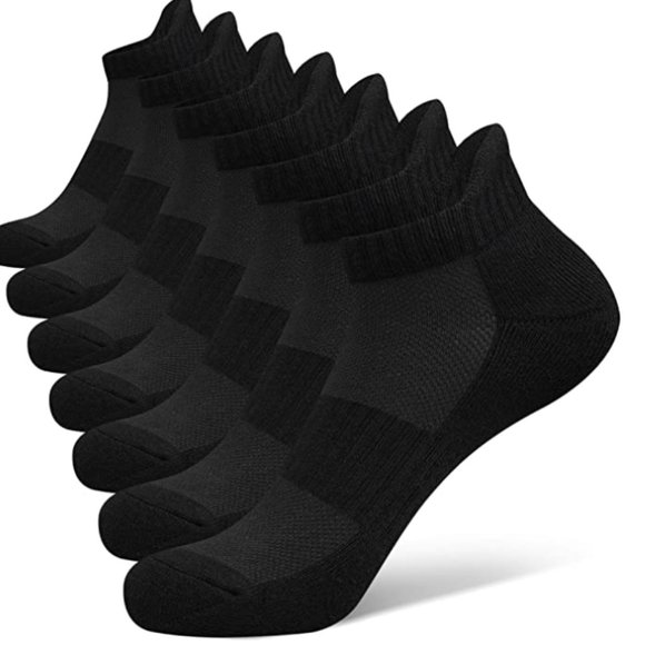 2 PAIRS Ankle Athletic Running Cushion Tab Socks - Picture 4 of 6